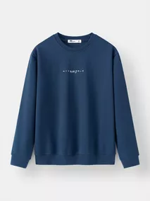 Áo Nỉ Nam Cổ Tròn 5S Fashion In Chữ Phom Slimfit BANI24024