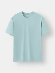 Áo Thun Nam Ngắn Tay Seamless 5S Fashion Trơn Regular ATS25017
