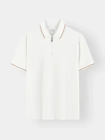 Áo Polo Nam 5S Fashion Cổ Khóa Vải Hiệu Ứng Phom Slimfit M0APC26014