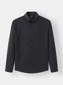 Áo Sơ Mi Nam Dài Tay 5S Fashion Màu Đen Slimfit SMD23192