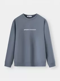 Áo Nỉ Nam 5S Fashion Cổ Tròn In Basic Phom Slimfit MBANI25010