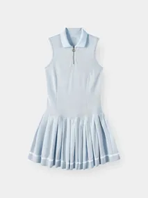 Váy Nữ Sát Nách Cổ Khóa 5S Fashion Xếp Ly Thời Thượng W0VAY26102