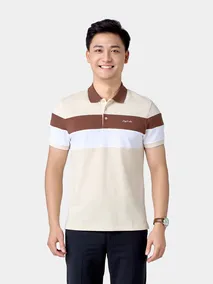 Áo Polo Nam 5S Fashion Can Phối Phom Slimfit APC24042