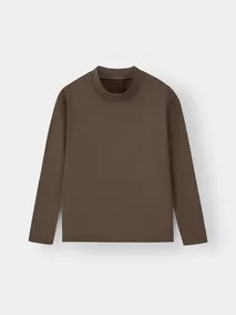 Áo Giữ Nhiệt Cổ 3 Phân Cho Bé Trai Bé Gái HEAT-TECH Extra-warm Lót Bông Nỉ K0AGN25006