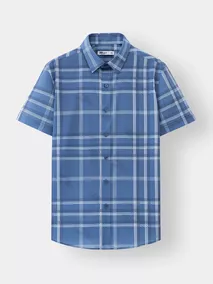 Áo Sơ Mi Nam 5S Fashion Họa Tiết Kẻ Phom Slimfit ASC25057