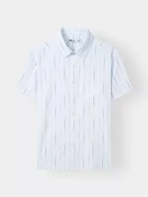 Áo Sơ Mi Ngắn Tay Nam 5S Fashion Họa Tiết Phối Túi ASC25006