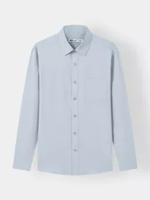 Áo Sơ Mi Nam Tay Dài 5S Fashion Có Túi Ngực Phom Regular M0ASM25002