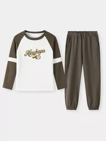 Bộ Thun Dài Bé Trai 5S Fashion Mặc Nhà Thoải Mái BBDAI25004