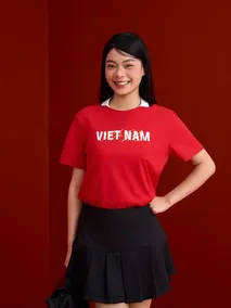 Áo Thun Unisex 5S Fashion Cotton Phom Casual Fit, Tự Hào Việt Nam U0ATS26051