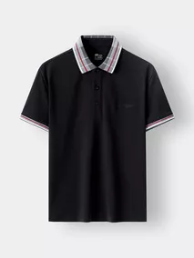 Áo Polo Nam 5S Fashion Cổ Dệt Kẻ Slimfit APC24003