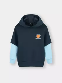 Áo Nỉ Hoodie Bé Trai 5S Fashion Can Phối Phom Regular B0ANI25001