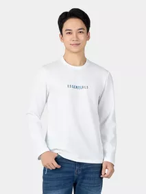 Áo Thun Nam Dài Tay In Chữ 5S Fashion Phom Slimfit ATH24009