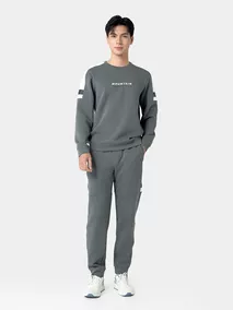 Bộ Quần Áo Nỉ Nam 5S Fashion In Chữ Can Phối BNI24004