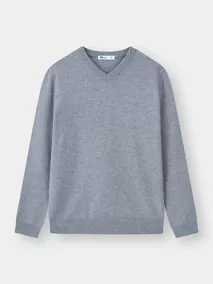 Áo Len Nam Cổ V 5S Fashion Trơn Basic Phom Regular M0ALE25005