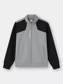 Áo Nỉ Khóa Cổ Trụ Nam 5S Fashion Can Phối Slimfit MBAKN25017