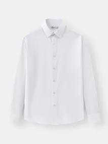 Áo Sơ Mi Nam Dài Tay 5S Fashion Màu Trắng Trơn Phom Slimfit ASM25207