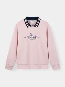 Áo Nỉ Nữ 5S FASHION Cổ Polo Phối Trẻ Trung, Cá Tính WBANI26017