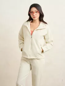 Áo Khoác Gió Nữ 5S Fashion Mũ Liền Phom Slimfit WBAKG25008