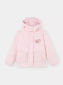 Áo Phao Bé Gái 5S Fashion Có Mũ Rời Dễ Thương G0APH25003