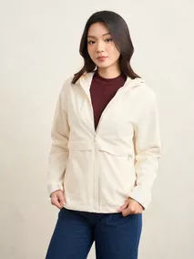 Áo Khoác Gió Nữ 5S Fashion Có Mũ Phom Regular In Basic W0AKG25003