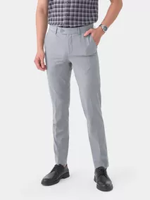 Quần Tây Nam 5S Fashion Ghi Melange QAU23057