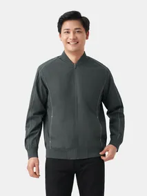 Áo Khoác Bomber Nam 2 Lớp Lót Lông 5S Fashion AKB23009