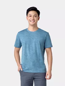 Áo Thun Nam Ngắn Tay 5S Fashion Cotton In Họa Tiết Casual ATS24008