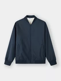 Áo Khoác Bomber Lót Lông 5S Fashion Kẻ Ô Hiệu Ứng M0AKB25008