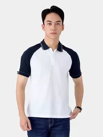 Áo Polo Nam 5S Fashion Tay Raglan Phối Màu Slimfit APC25028
