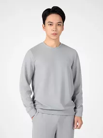 Áo Nỉ Nam Dài Tay 5S Fashion In Logo Basic Slimfit BANI24022