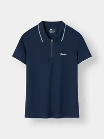 Áo Polo Nữ 5S Fashion Cổ Zipper Phom Regular M0APC26007
