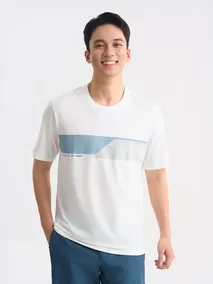 Áo Thun Nam Ngắn Tay 5S Fashion In Graphic Phom Casual ATS25028