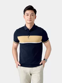 Áo Polo Nam 5S Fashion Can Phối Phom Slimfit APC24058