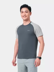 Áo Thun Nam Ngắn Tay 5S Fashion Tay Raglan Slimfit ATS24047