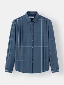 Áo Sơ Mi Nam Dài Tay 5S Fashion Dệt Kẻ Sang Trọng ASM24010