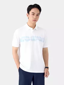Áo Polo Nam 5S FashionDệt Hiệu Ứng Phối In Phom Casual APC25001