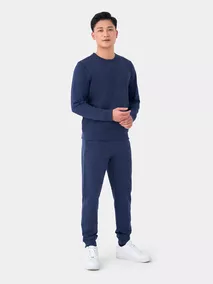 Bộ Nỉ Nam Dài Tay 5S Fashion Basic Phom Slimfit BNI23019