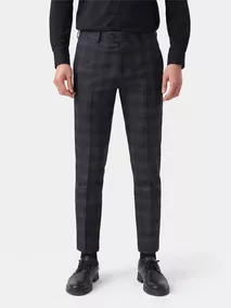 Quần Tây Nam 5S Fashion Dệt Kẻ Caro Slimfit QAU23056