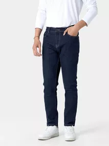 Quần Jean Nam Cotton 5S Fashion Trơn Phom Slimfit QJE24001