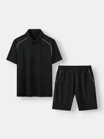 Bộ Polo Nam 5S Fashion SMART CASUAL Tay Raglan MBPL26009