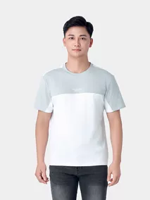 Áo Thun Nam Ngắn Tay 5S Fashion Can Phối Phom Casual ATS24014