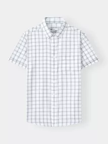 Áo Sơ Mi Nam Ngắn Tay 5S Fashion Kẻ Ô Phom Regular M0ASC26062