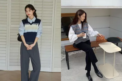 15+ Cách phối đồ với áo gile len nữ đơn giản mà cuốn hút