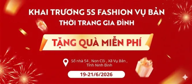 Khai trương 5S Fashion Vụ Bản