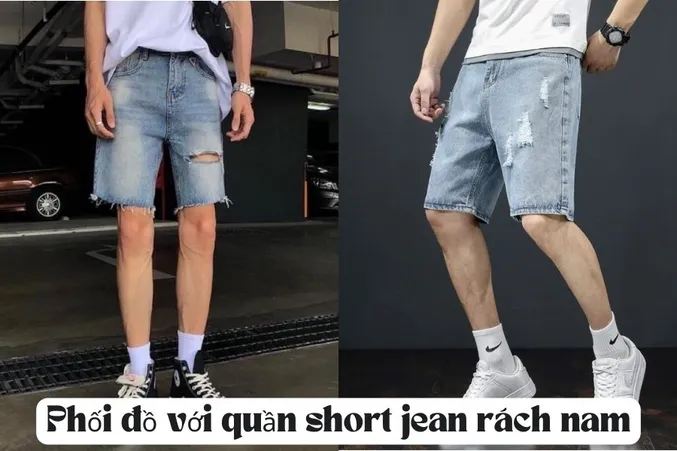 Bỏ Túi 10+ Cách Phối Đồ Với Quần Short Jean Rách Cực Chất 5S Fashion ...