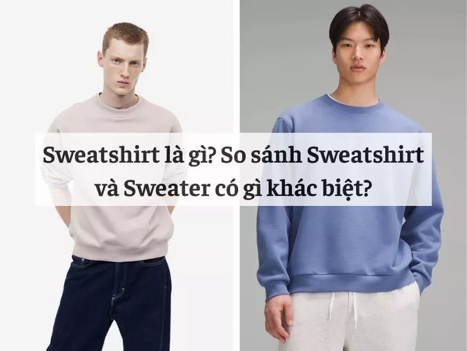 Sweatshirt La Gi So Sanh Sweatshirt Va Sweater Co Gi Khac Bi t 5S Fashion 5SFASHION