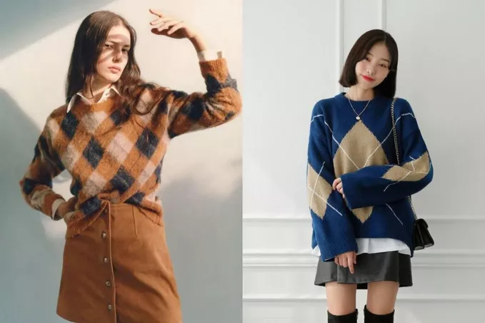 Sự trở lại của họa tiết ô kim cương trong xu hướng thời trang Thu Đông 2025