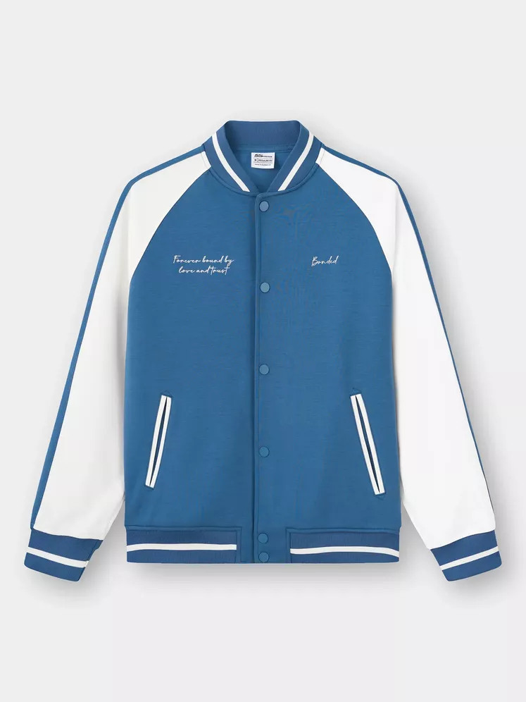 Áo Khoác Bomber Nam 5S Fashion Vải Nỉ Phom Regular M0ABF25001