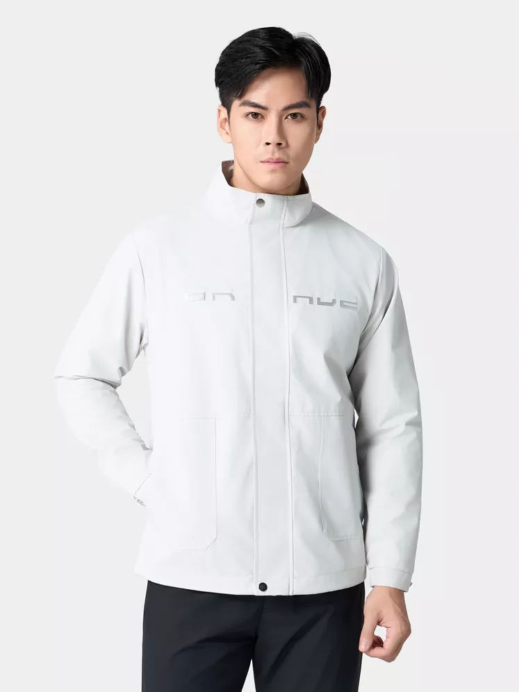 Áo Khoác Thời Trang Nam 5S Fashion Cổ Trụ In Chữ Slimfit AKH24008