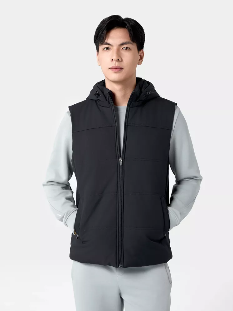 Áo Khoác Chần Bông Gile 5S Fashion Có Mũ Tháo Rời Basic APH24025